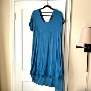 Blue, short sleeve dress